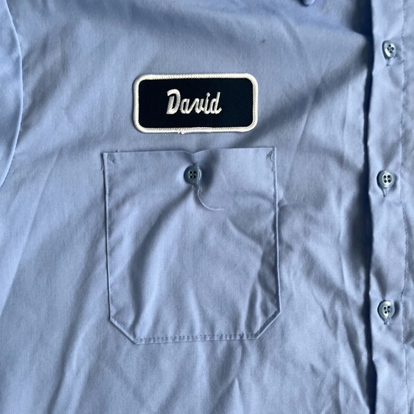 Goose Island Beer Men’s Blue Reflective Work Button Shirt ‘David’ Cintas SZ 3XL - Picture 3 of 11